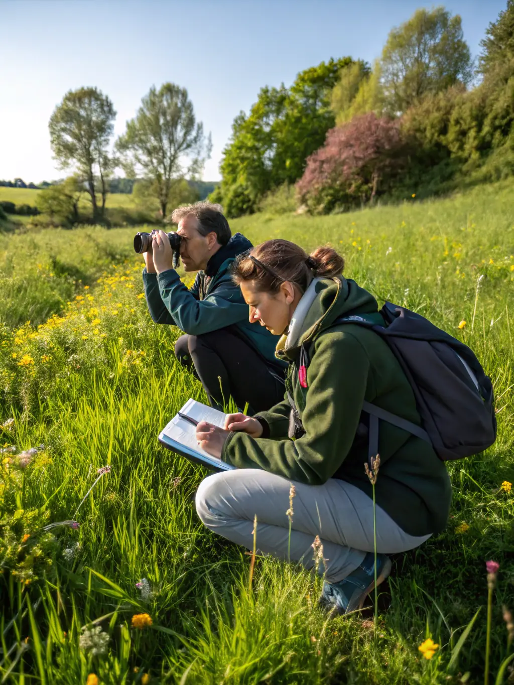 A photograph illustrating ACCA members engaged in ecological monitoring, such as tracking wildlife populations or assessing habitat health, demonstrating their commitment to environmental stewardship.